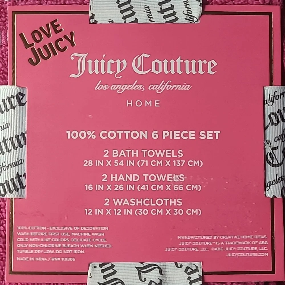 Juicy Couture Bath Towel Set